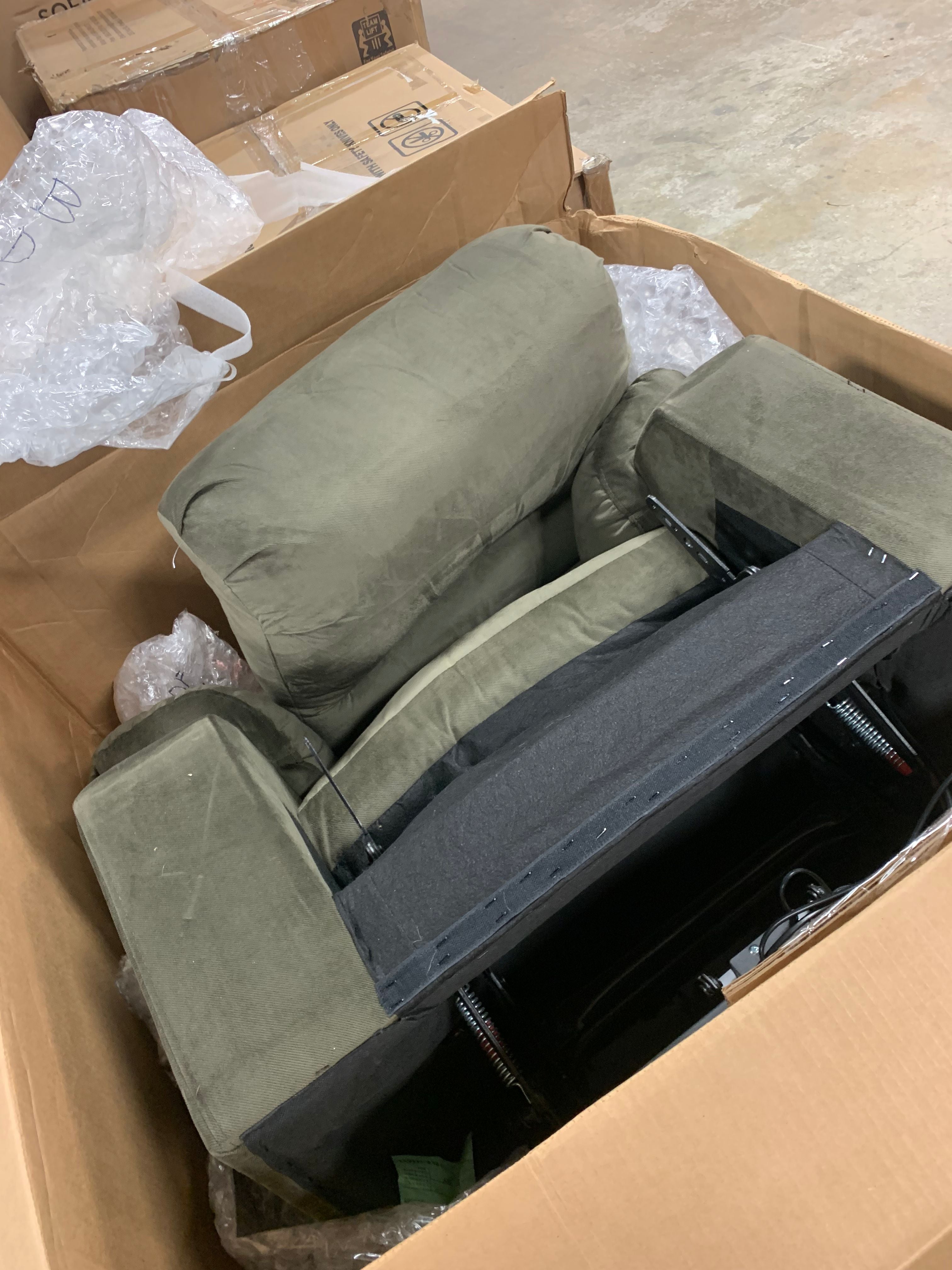 Leroux 38'' Wide Power Standard Recliner with Massager
