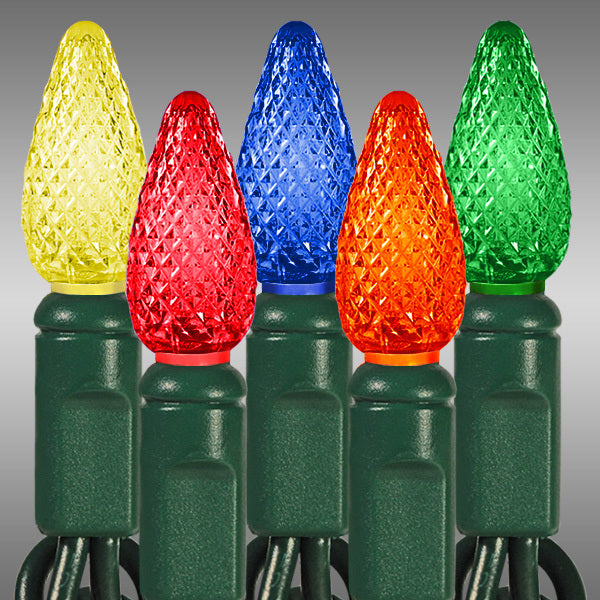 24 ft. Multi-Color LED C6 Christmas String Lights - 70 Bulbs CYS251
