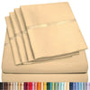 6 Piece Premium Bamboo Sheet Set, Deep Pockets, 45 Colors, 2200 Count, Sily Soft, by Lexington Elegance