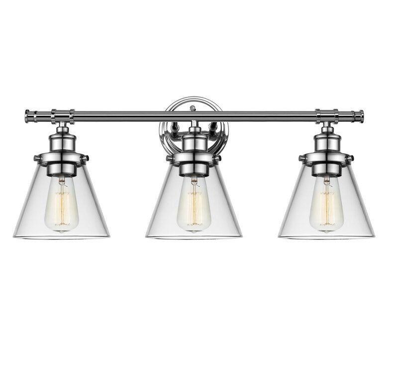 3-Light Dimmable Vanity Light: Chrome #LX2039
