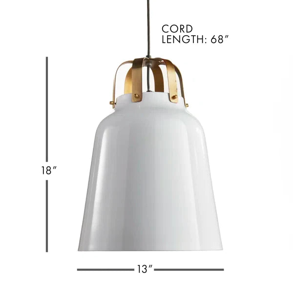 Beck Holdenville 1 - Light Single Cone Pendant, 18" x 13"