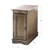 Kipling End Table with Storage and USB Outlets, Cherry **AS IS** (#K6317)