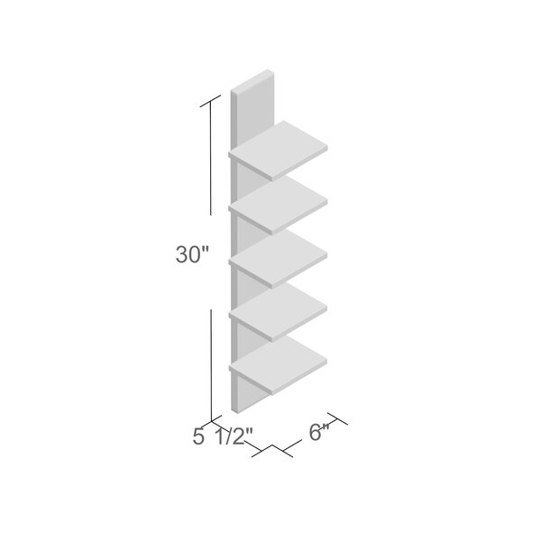 Utility Column Spine Wall Shelf, White (#K6830)