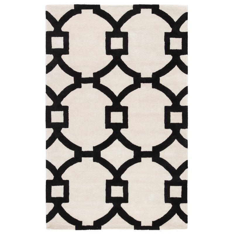 Bohara Trellis Hand-Tufted Wool Gray 2' x 3' Area Rug #LX8924