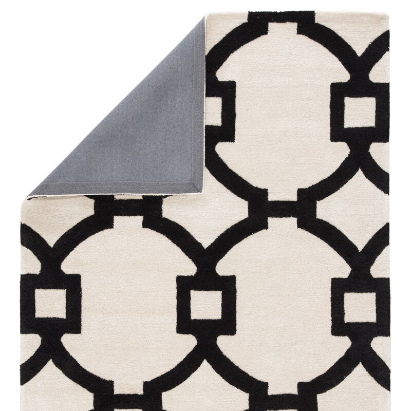 Bohara Trellis Hand-Tufted Wool Gray 2' x 3' Area Rug #LX8924