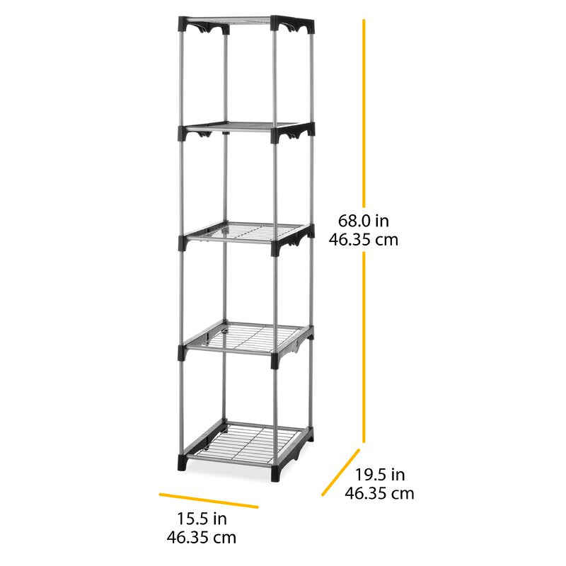 Cadence 67.88" H x 19.5" 5 Tier Closet Tower #LX1998