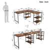 Oak Fortson Reversible L-Shape Desk LX5741