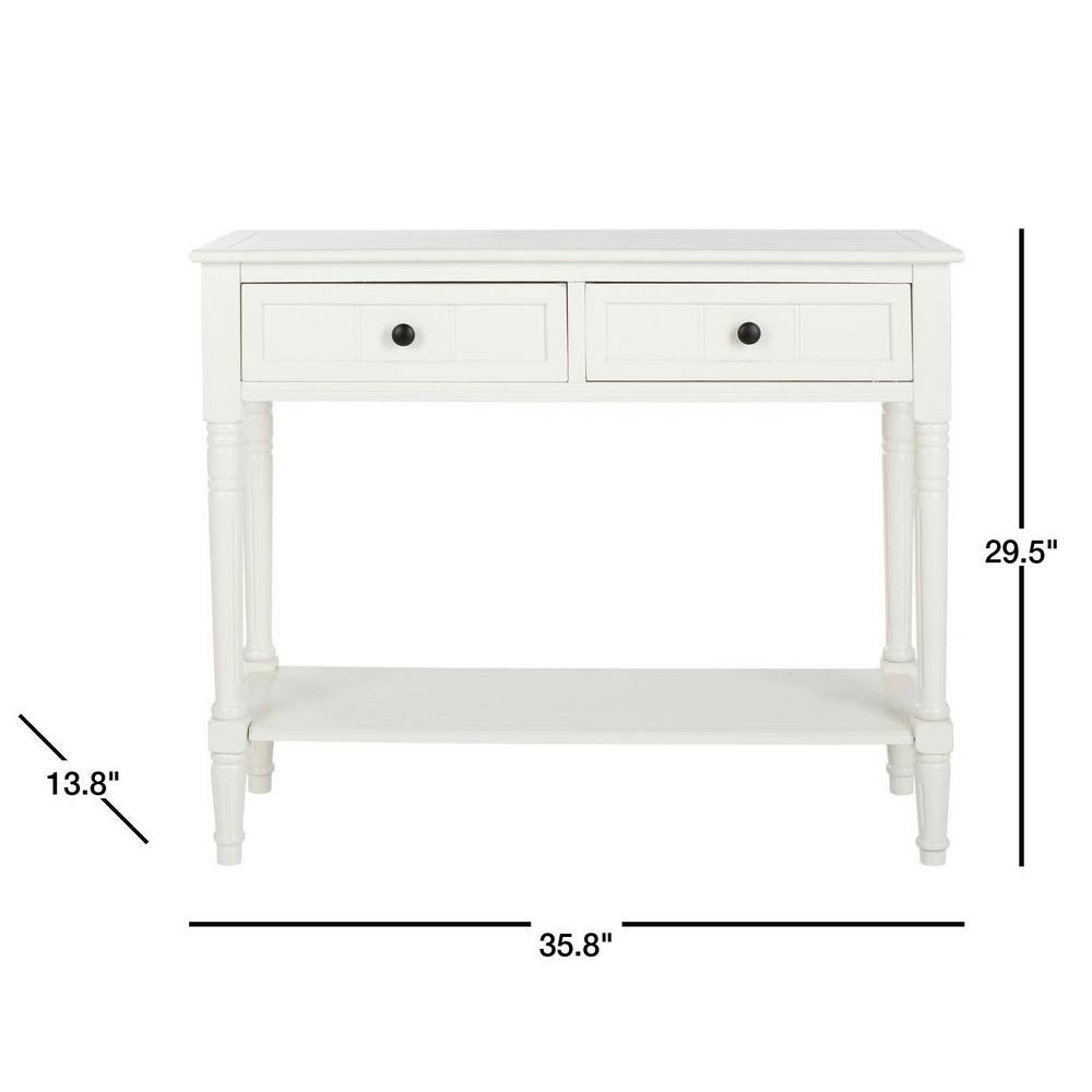 Samantha Console Table, Distressed Cream (#K2653)