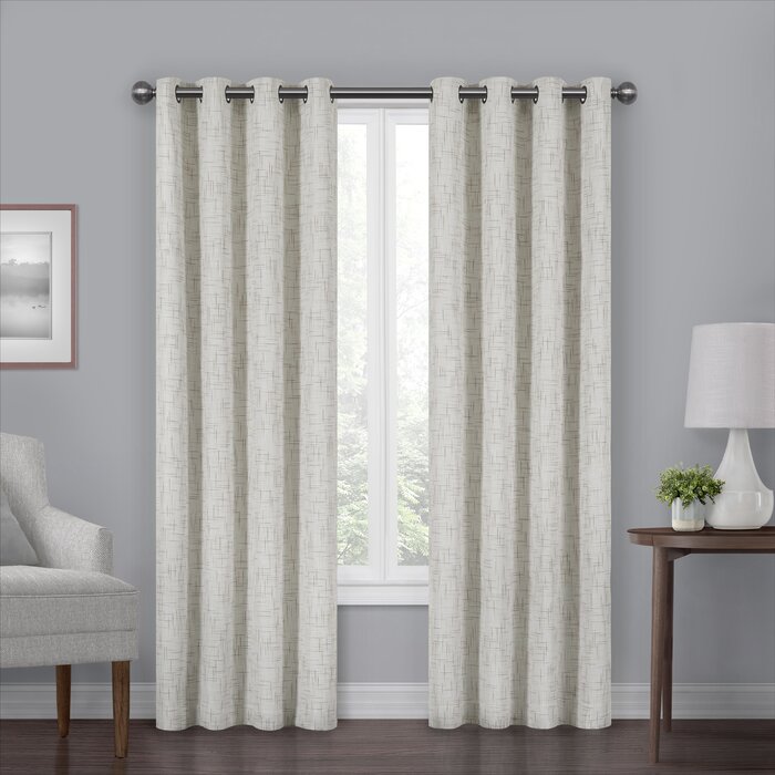 2 Eclipse Max Blackout Grommet Single Curtain Panel DJ109