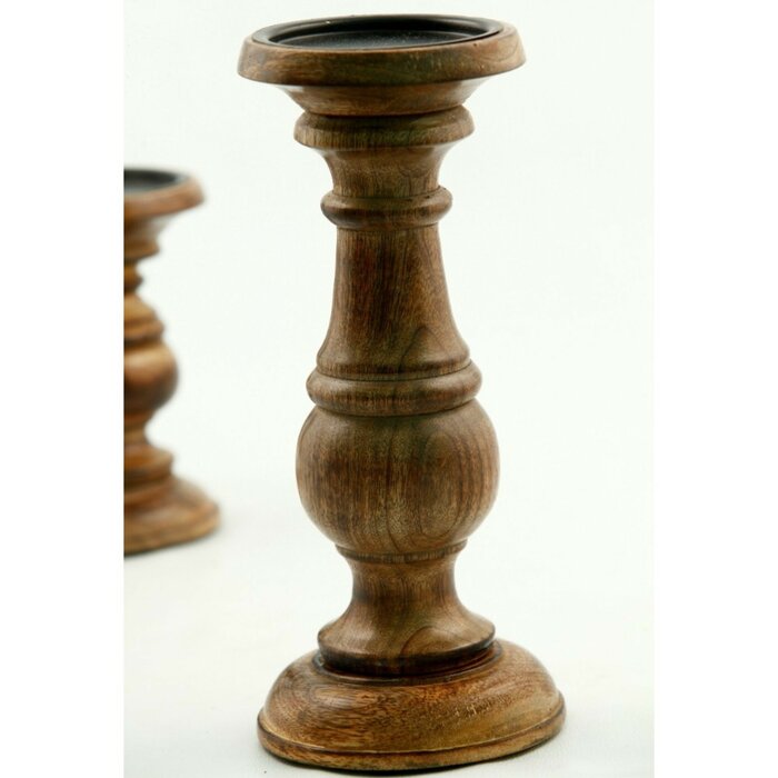 3 Piece Wood Candlestick Set DJ200