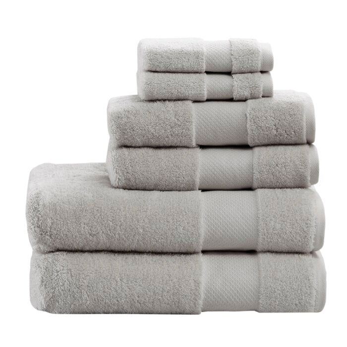 6 Piece 100% Cotton Towel Set Item DJ257