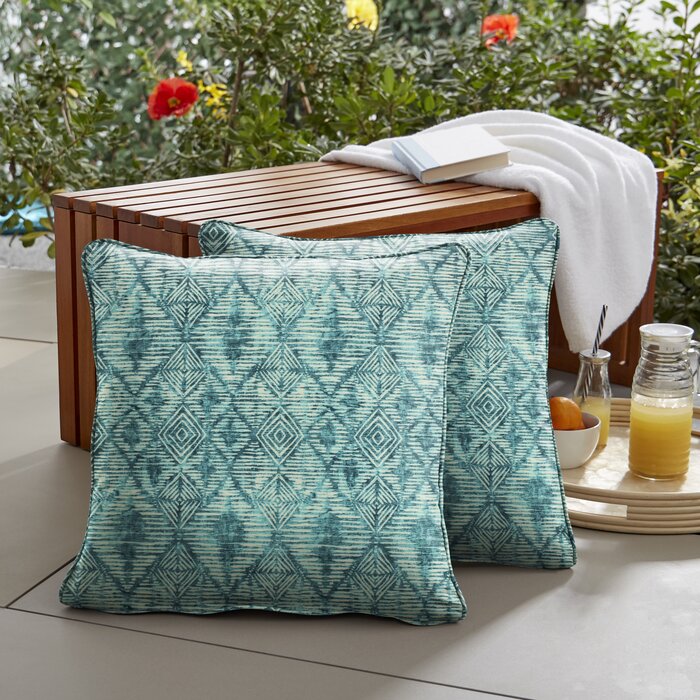 Abernethy Outdoor Square Pillow Cover & Insert (Set of 2) DJ321