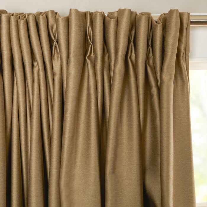 Bailey Solid Blackout Thermal Single Curtain Panel (set of 2) DJ675