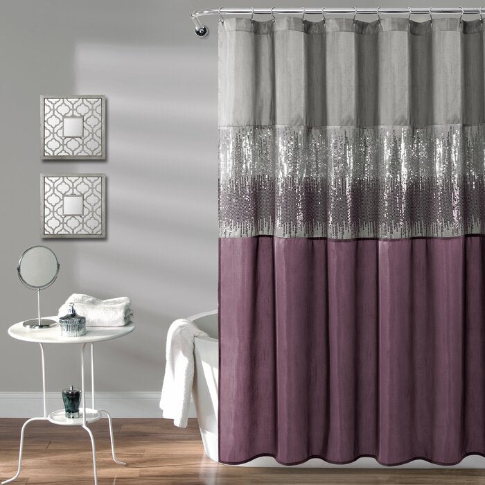 72" x 72" Pruneda Striped Single Shower Curtain DJ857