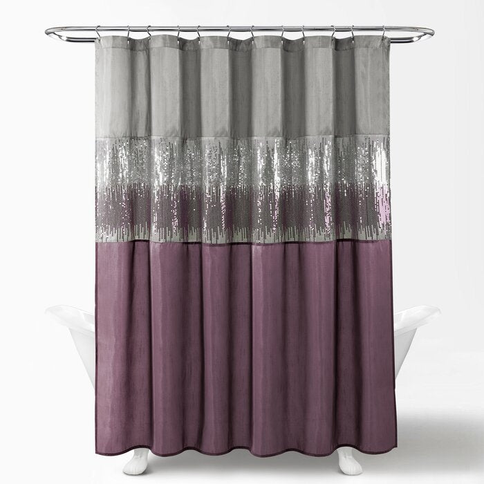 72" x 72" Pruneda Striped Single Shower Curtain DJ857