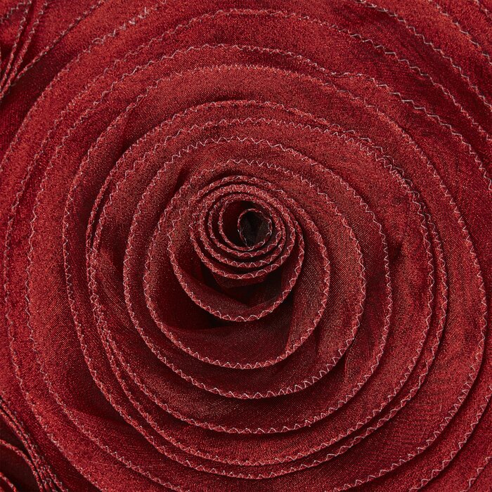 16" x 16" Burgundy Floral Throw Pillow (set of 5) DJ866
