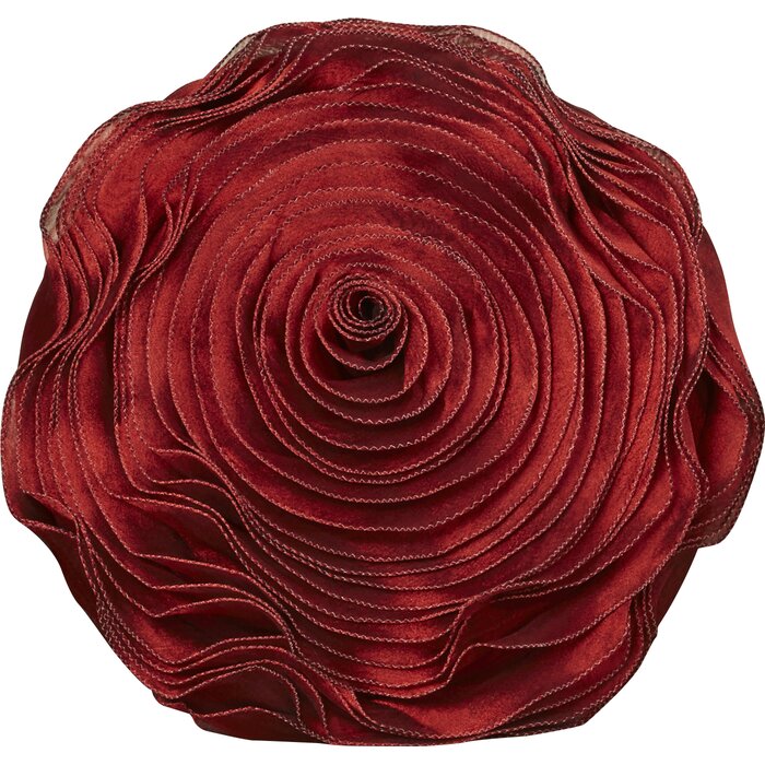 16" x 16" Burgundy Floral Throw Pillow (set of 5) DJ866