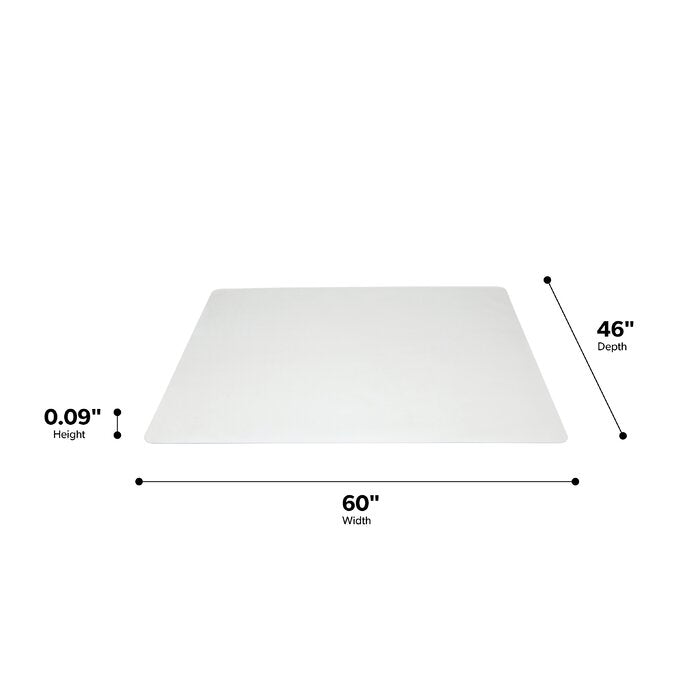 46" x 60" Hard Floor Straight Rectangular Chair Mat DJ870