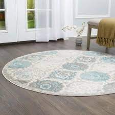 Boho Indoor Round Area Rug, DRug162-B2-S3