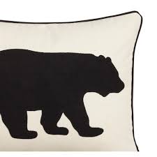 Bear 1-Piece Cotton Throw Pillow, B119-DS268