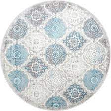 Boho Indoor Round Area Rug, DRug162-B2-S3
