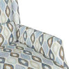 Blue Multi Diamond Print Modern Wingback Pushback Recliner MG505