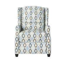 Blue Multi Diamond Print Modern Wingback Pushback Recliner MG505
