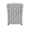 Blue Multi Diamond Print Modern Wingback Pushback Recliner MG505