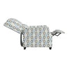 Blue Multi Diamond Print Modern Wingback Pushback Recliner MG505