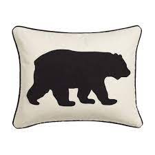 Bear 1-Piece Cotton Throw Pillow, B119-DS268