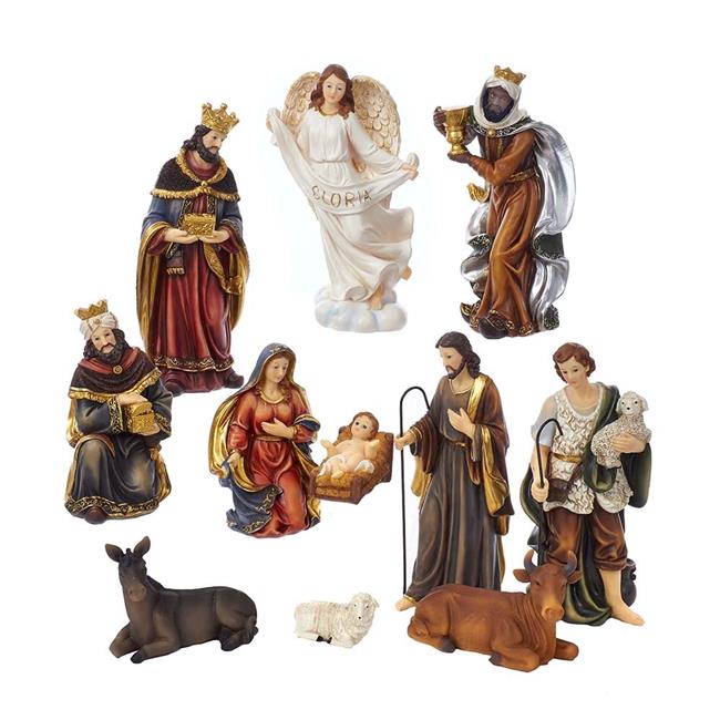 8.5 in. Poly Nativity Table Set, 11 Piece