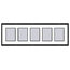 Black Collage Picture Frame 5 openings for 4X6 photos MG400