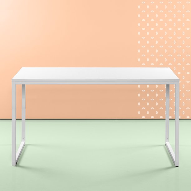 Zinus Jennifer 55” White Frame Desk, White KB1197-A5-B1-P1