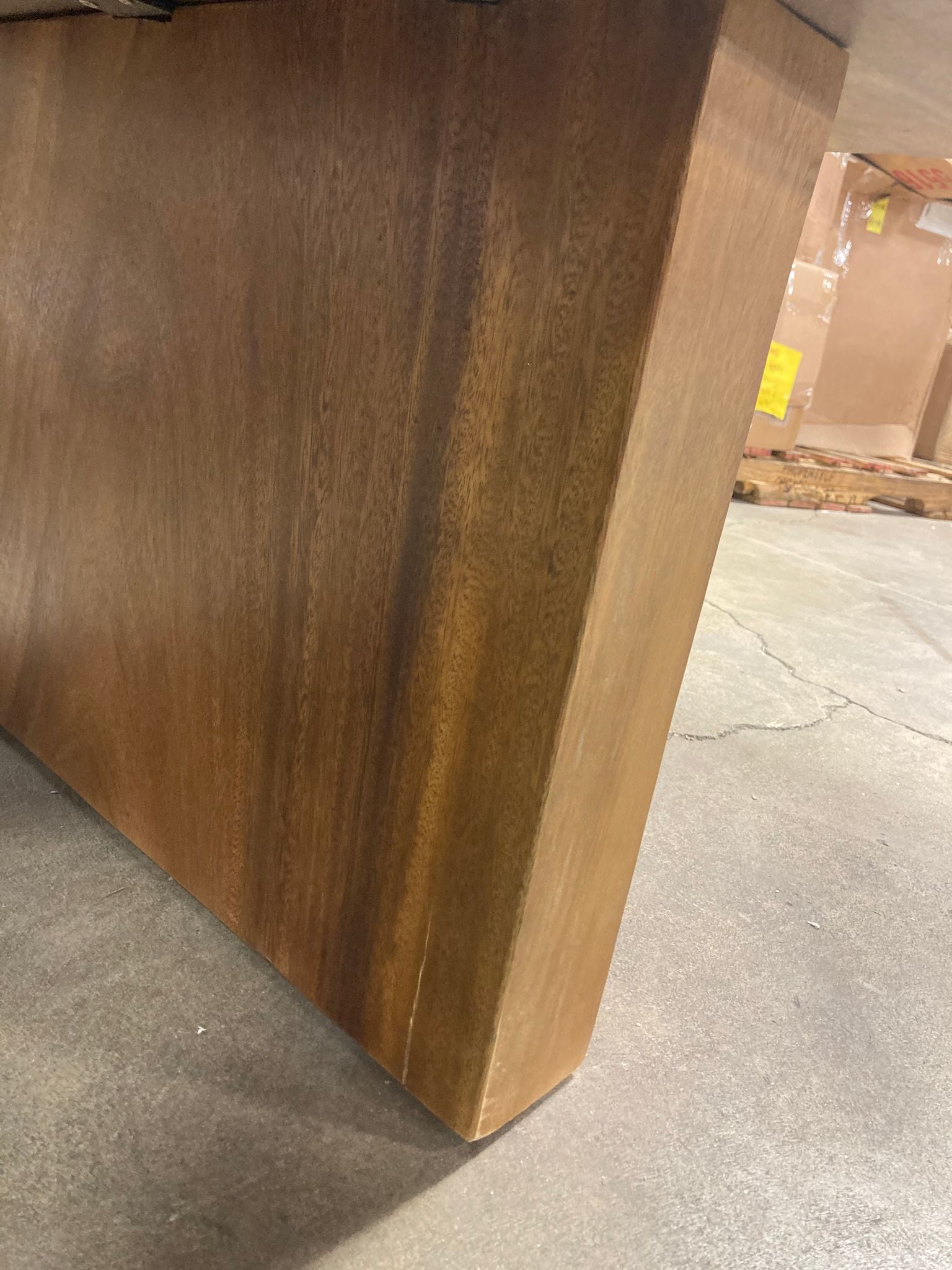 19 in. x 52 in. Brown Natural Wood Coffee Table