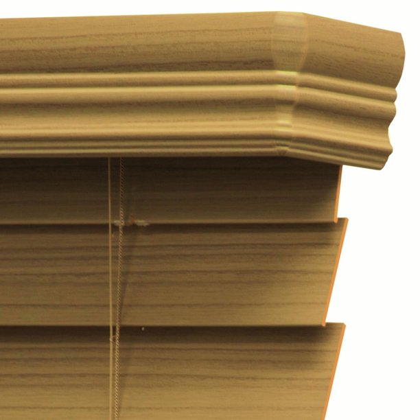 Richfield Studios 2.5" Cordless Faux Wood Blinds, Cedar KB1087-A5-B3-P2