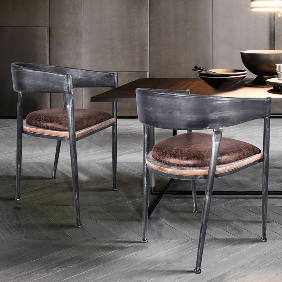 Asyut Modern Dining Chair Pine set of 4