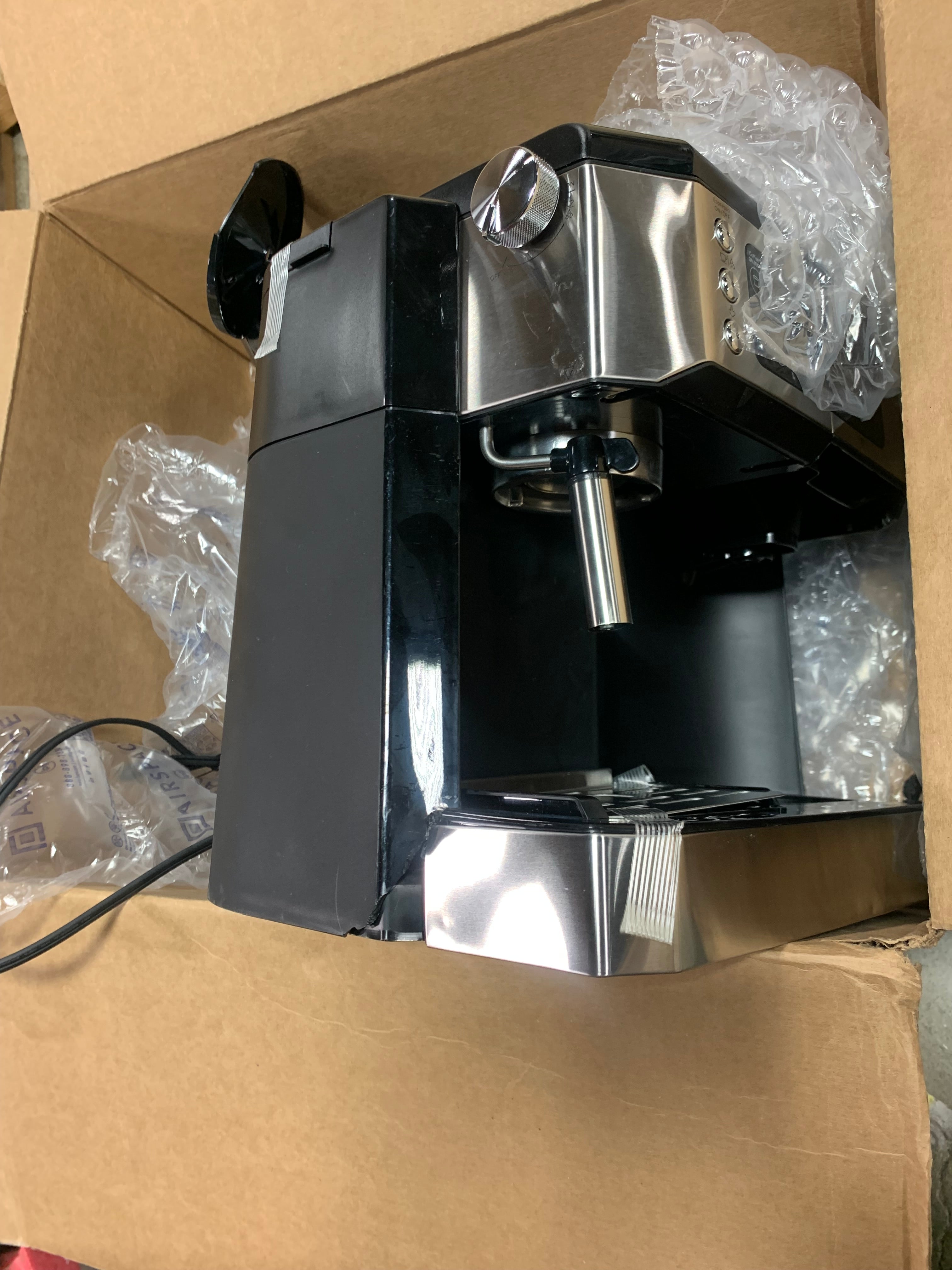 De'Longhi All-in-One Combination Coffee Maker & Espresso Machine + Advanced Adjustable Milk Frother for Cappuccino & Latte + Glass Coffee Pot 10-Cup