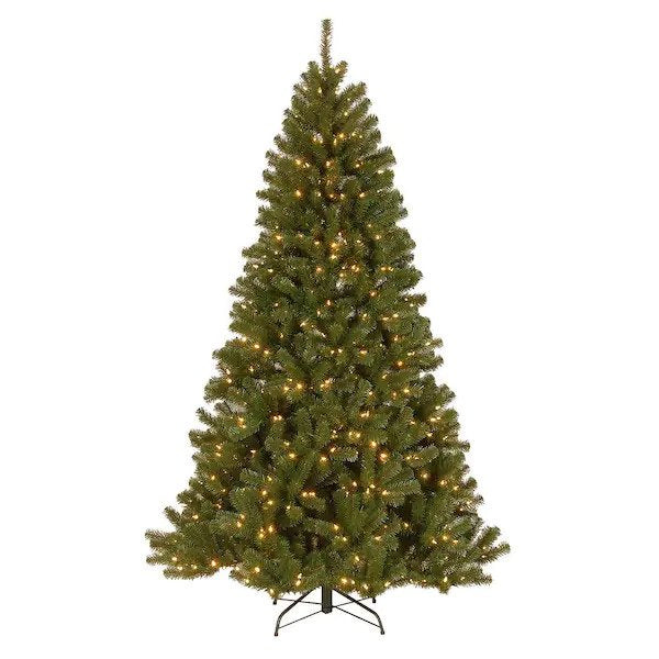 7.5 ft. PowerConnect North Valley Spruce Artificial Christmas Tree with Dual Color LED Lights