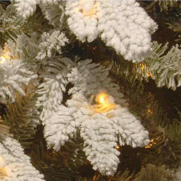 7.5 ft. Snowy Sierra Spruce Artificial Christmas Tree with Clear Lights
