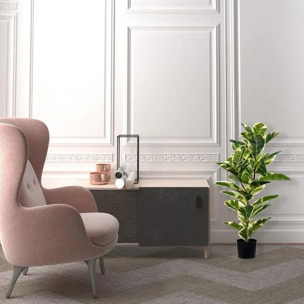38 in. Green Artificial Oak Other Everyday Tree in Pot