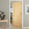 28 in. x 80 in. Louver Panel Unfinished Solid Core Pine Interior Door Slab