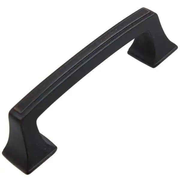 3 in. Center-to-Center Oil Rubbed Bronze Deco Base Cabinet Pulls (10-Pack)