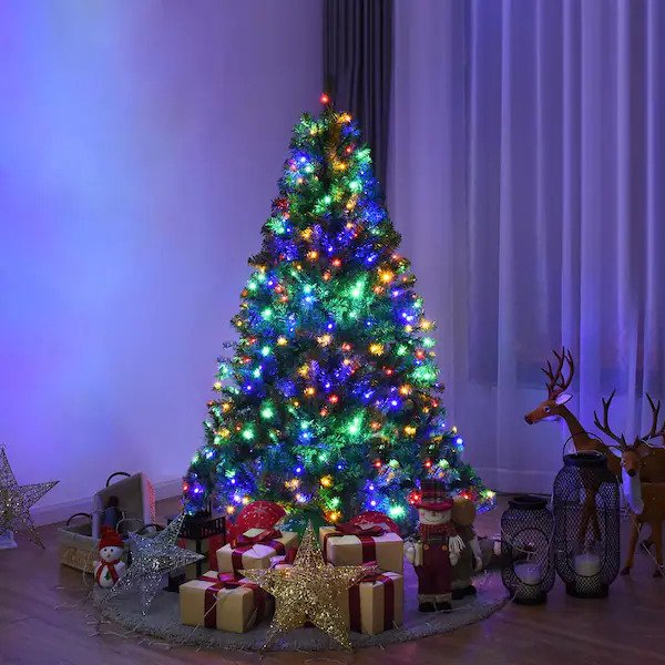 5 ft. Pre-Lit Artificial Christmas Tree with 150 LED Lights