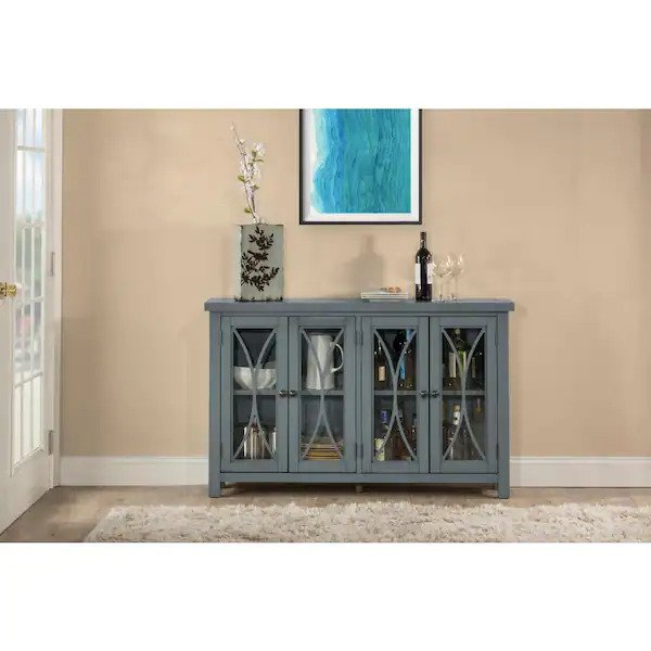 Bayside Robin Egg Blue 4 Door Cabinet