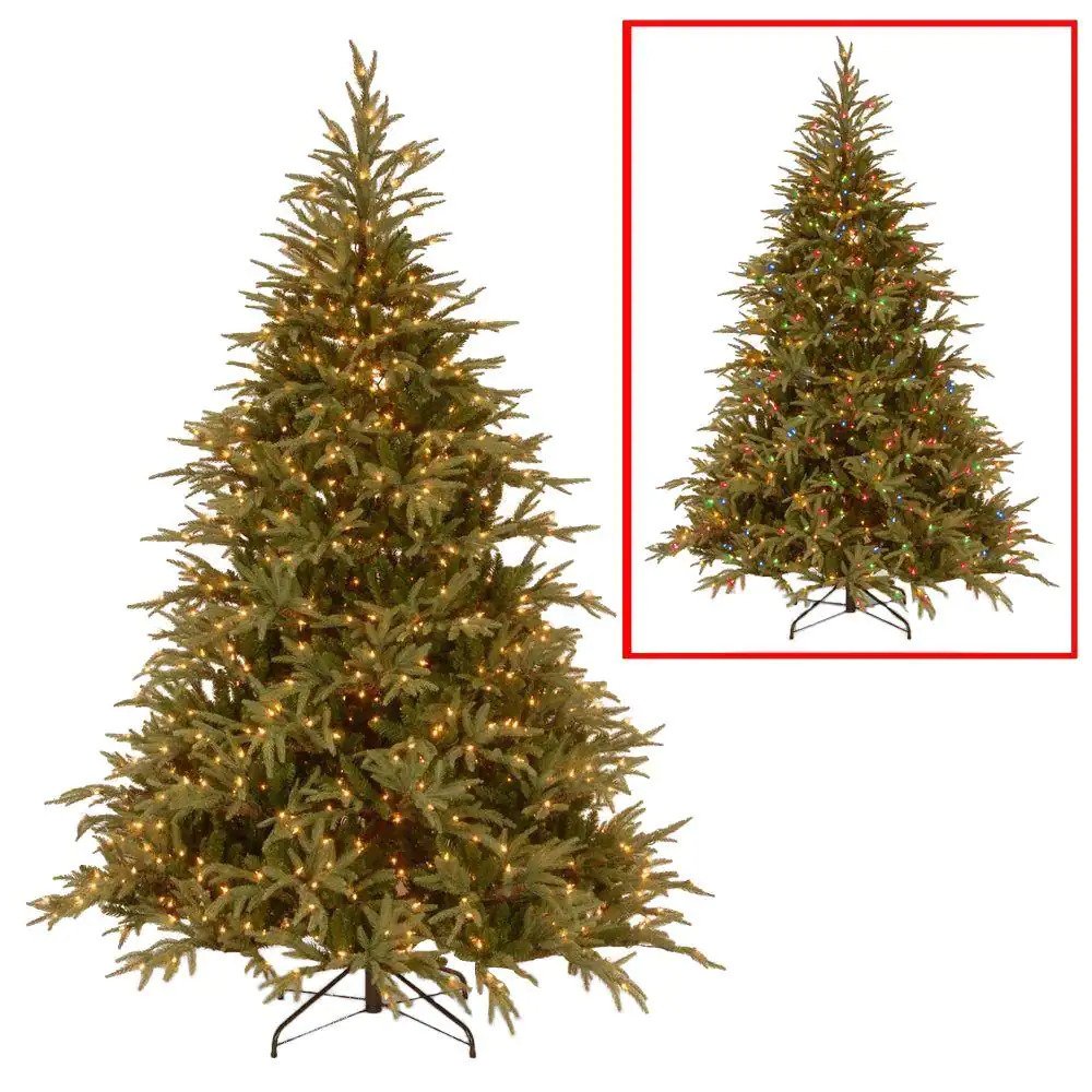 7.5 ft. Frasier Grande Artificial Christmas Tree with Dual Color LED Lights