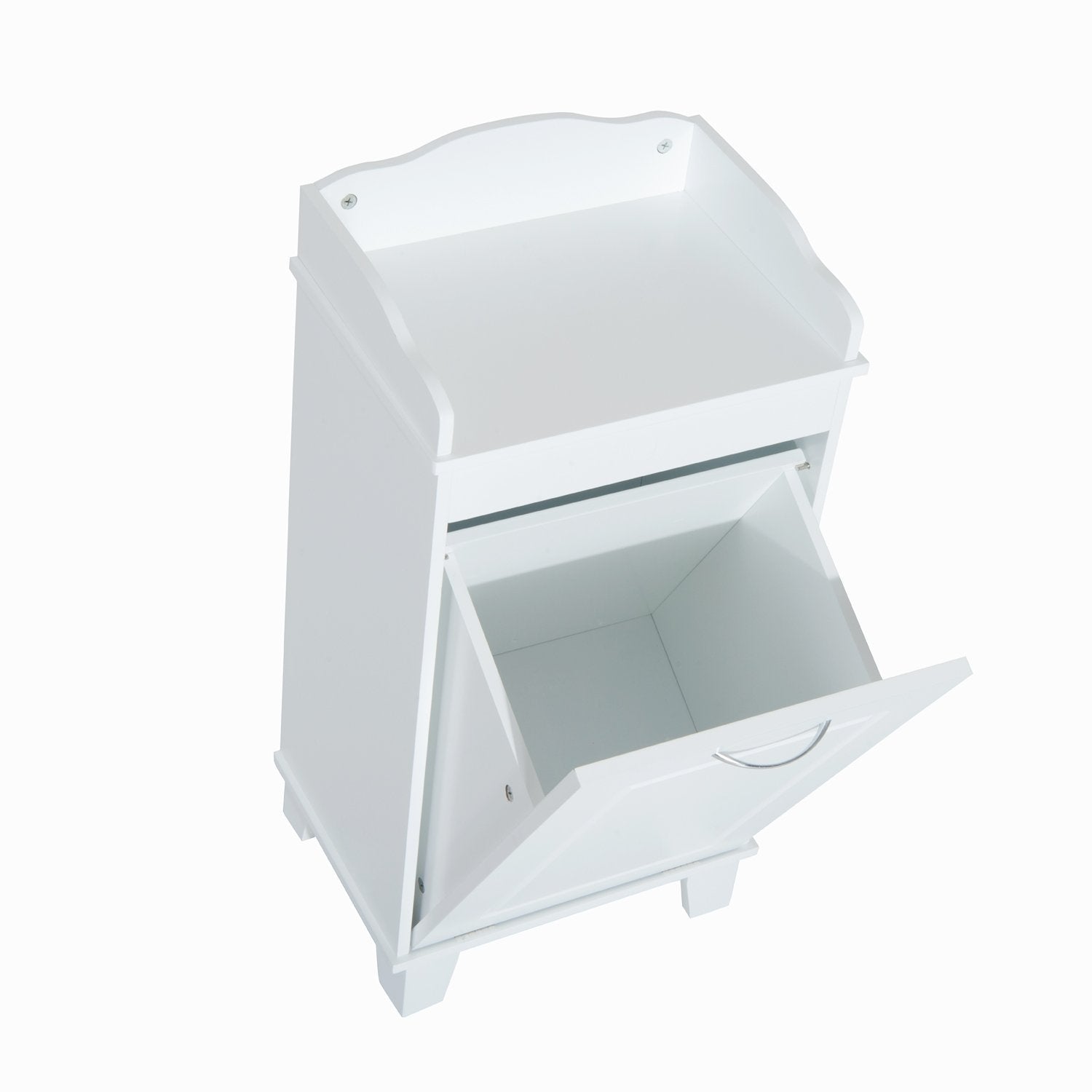 HomCom 31" Modern Country Free Standing Bathroom Tilt Out Laundry Hamper CL693