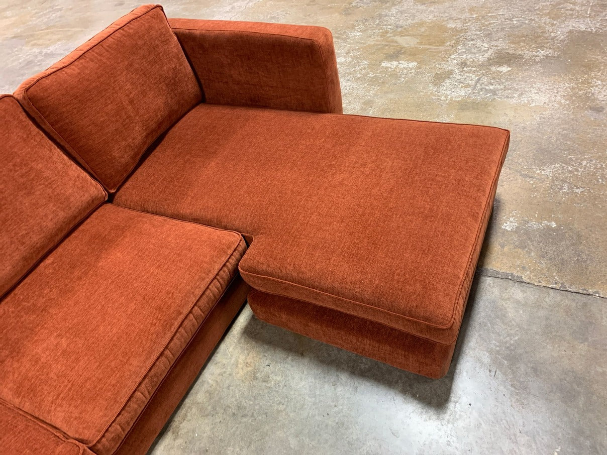 Aaron Reversible  Sectional, in Rust - pt693