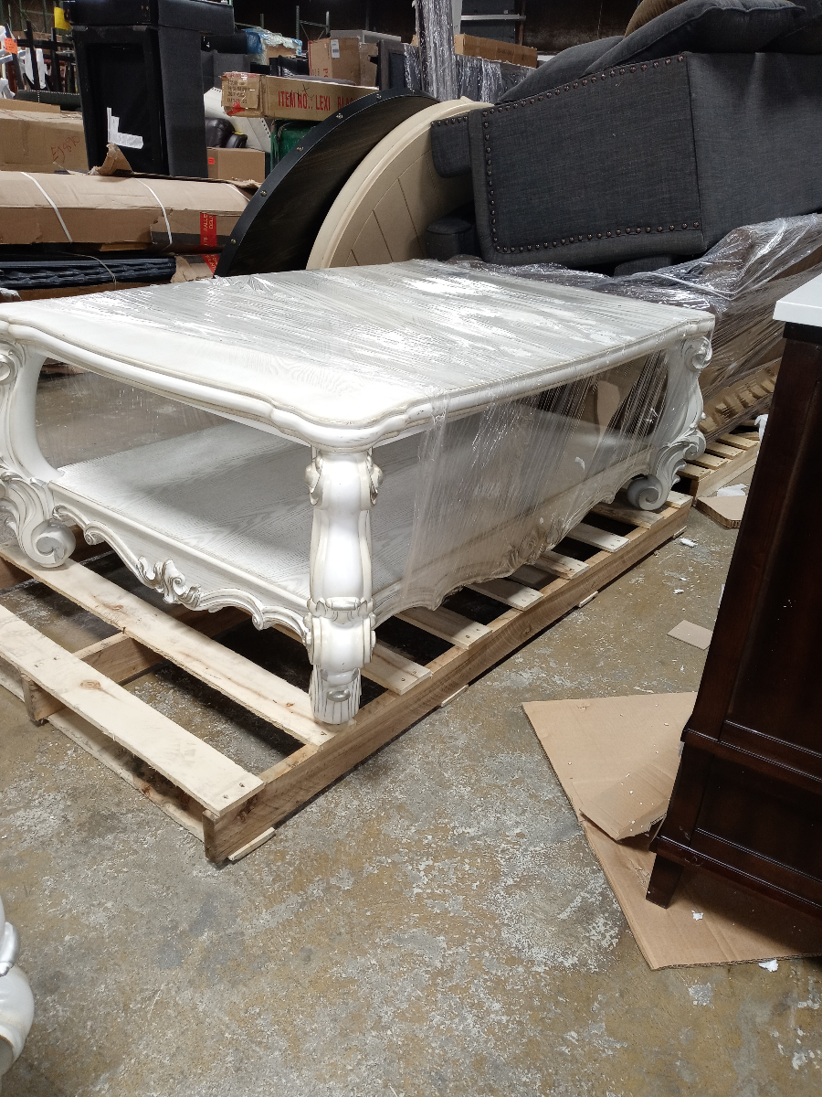 Bone White Welton 2 Piece Coffee Table Set CL889