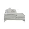 Modern Large Linen Fabric Sectional Sofa, L-Shape Couch with Extra Wide Chaise Lounge (Beige)
