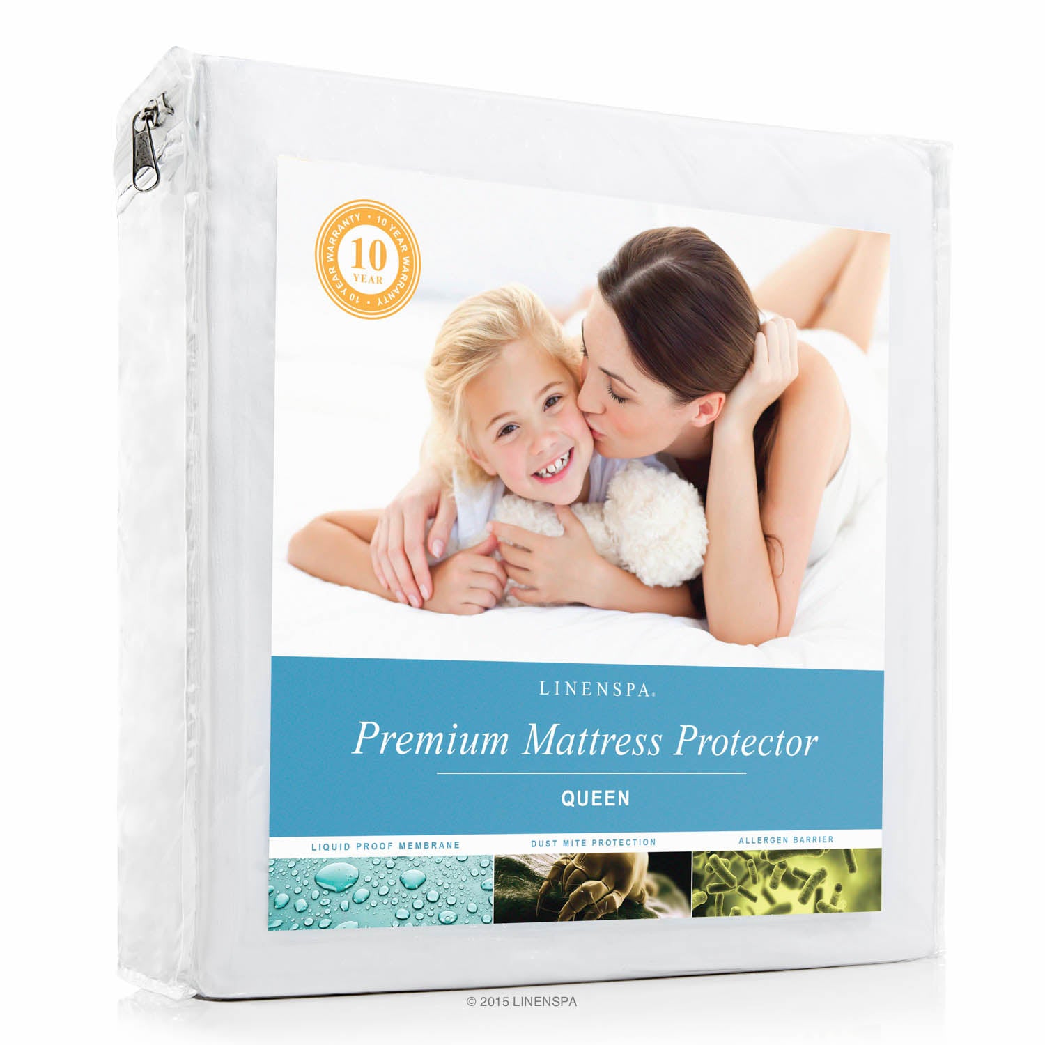 Linenspa Premium Mattress Protector - Vinyl Free K7744